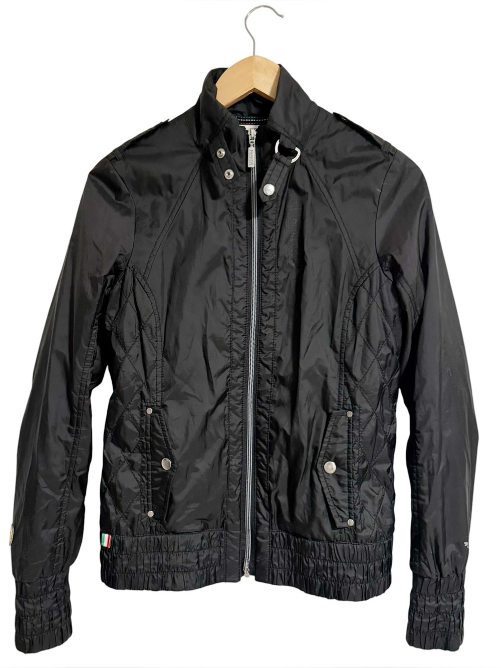 PUMA x Scuderia Ferrari Women’s Black Sport Lifestyle Moto Racing Jacket Small